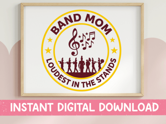 Band Mom Loudest in the Stands SVG: A Bold T-Shirt Design Asset