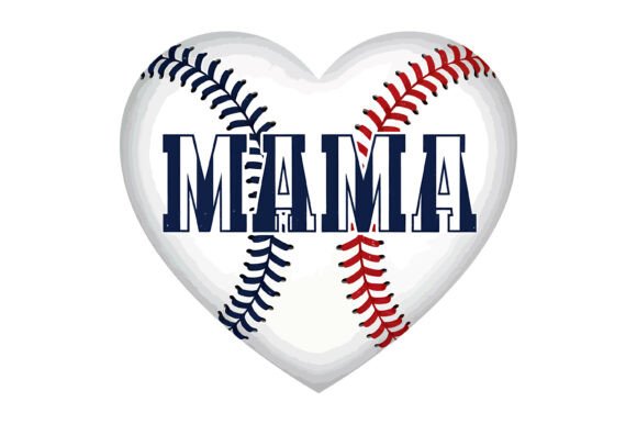 Baseball Mama Heart SVG: A Versatile Graphic for T-Shirt Designs and Content Publishing