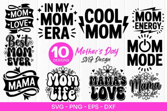 Cool Mom Era Quotes Mother’s Day SVG PNG – A Versatile Graphic Design Asset for Creative Branding