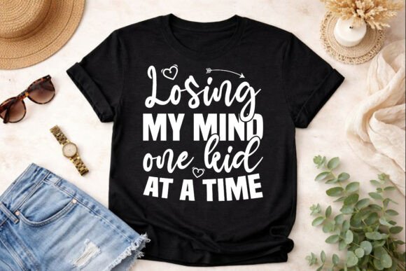 Crazy Mom One Kid at a Time SVG Design: A Versatile Graphic for Local Branding