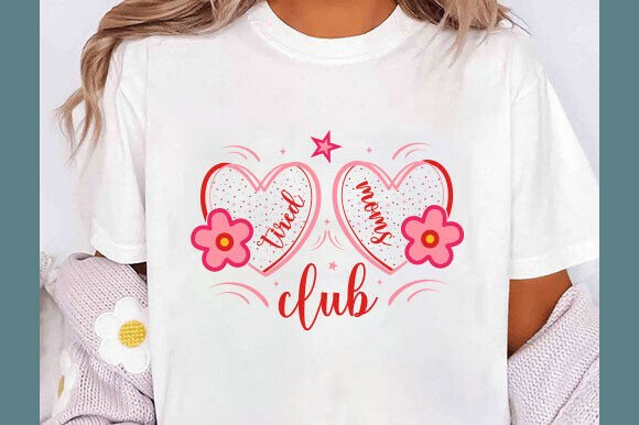 Funny Mom Quote PNG & Tired Moms Club SVG: A Graphic Design Asset for Modern Bloggers