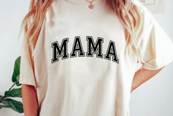Mama SVG Mama Varsity PNG Mom Life for Real Embroidery Projects