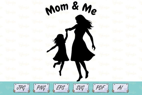 Mom and Me Mother’s Day Shirt SVG: A Versatile Graphic Design Asset for T-Shirt Projects