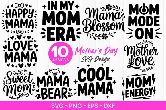 Mom Era Quotes Mothers Day SVG PNG: A Versatile Graphic for Handmade Creations
