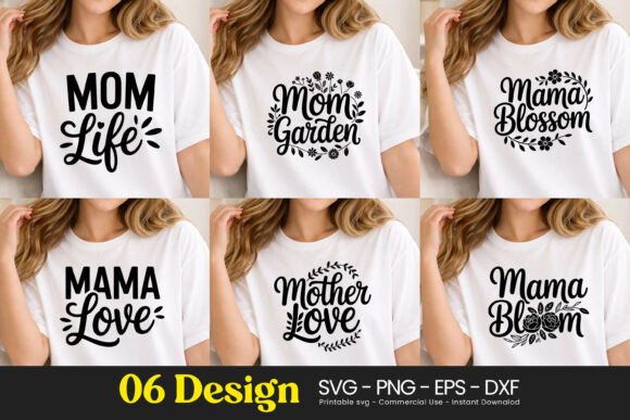 Mom Life Garden Blossom Quotes SVG PNG: A Versatile Graphic Design Asset for Creative Sellers