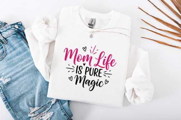 Mom Life is Pure Magic SVG: A Graphic Design Asset for T-Shirt Designs