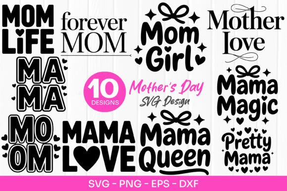 Mom Life Quotes Mother Day SVG PNG Review for Real Projects