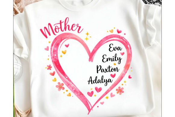 Mom Mama Heart SVG PNG for T-Shirt Designs and More