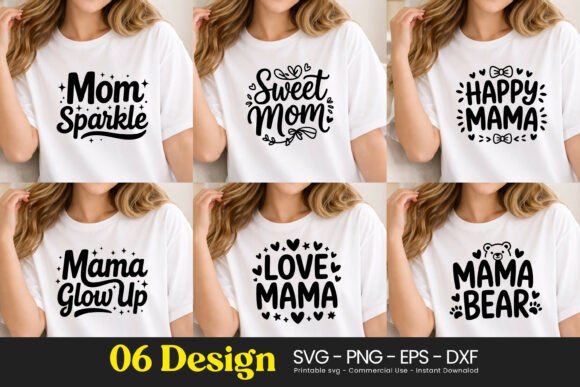 Mom Sparkle Sweet Happy Mama SVG PNG: A Versatile Graphic Design Asset for Content Creators