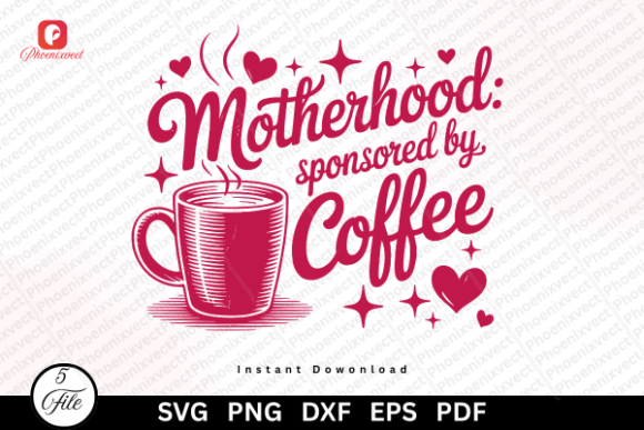 Motherhood Sponsored by Coffee: A Humorous Embroidery Design Review