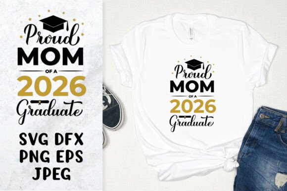 Proud Mom of a 2026 Graduate SVG Design: A Versatile Graphic for Branding and Marketing