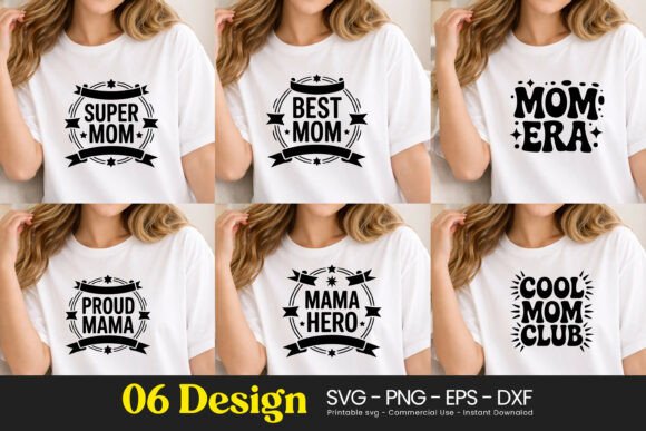 Super Mom Proud Mama Boss Quotes SVG PNG – A Versatile Graphic Design Asset for Creative Sellers